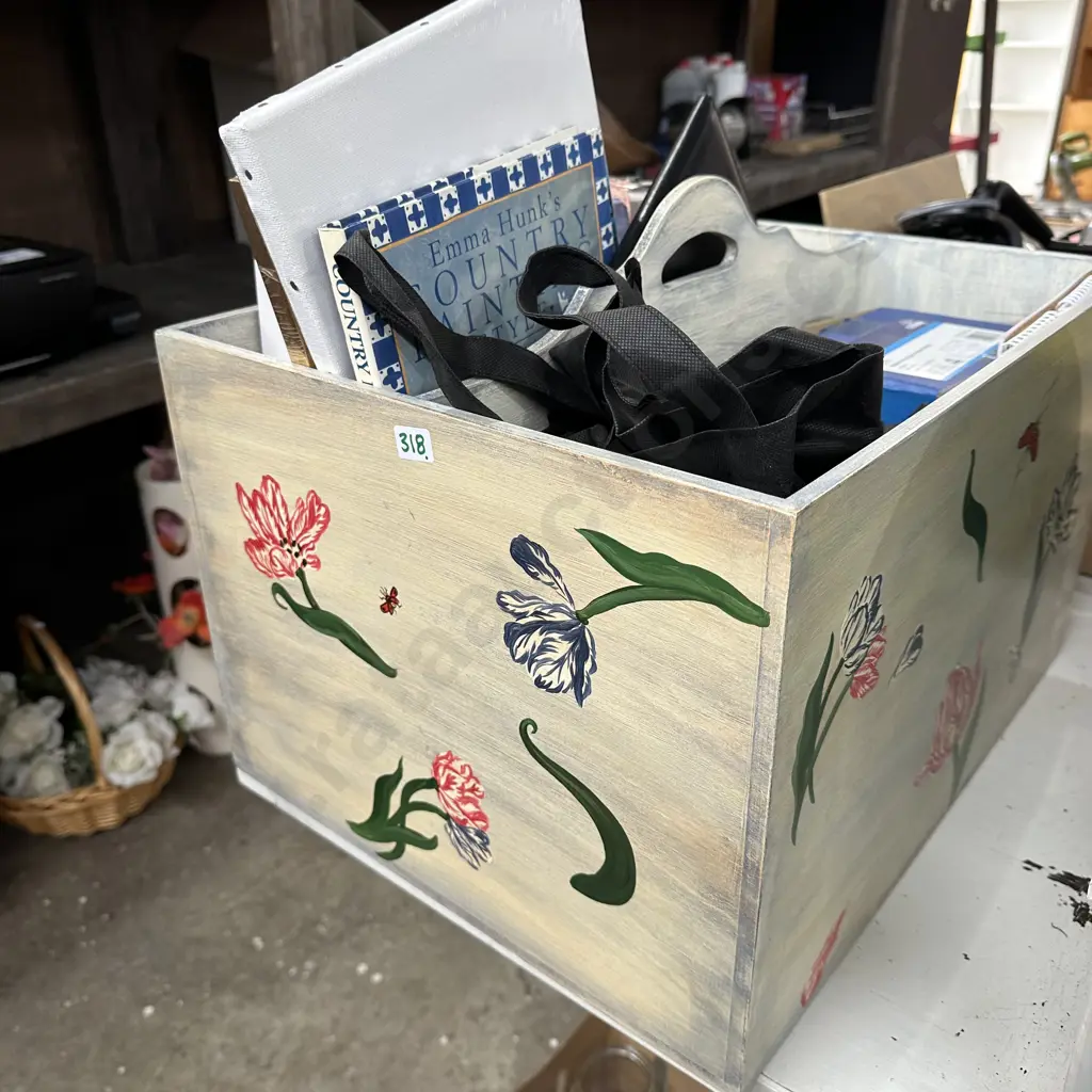 wooden box and contents Image 1++