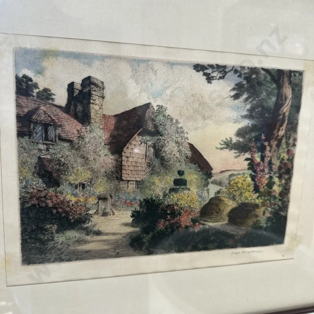 Coloured etching by Joseph Kirkpatrick (25cm x 17cm) Image 1++