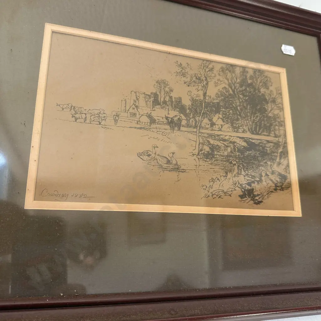 Unsigned etching, attributed to Sir Seymour Hadlow Image 1++
