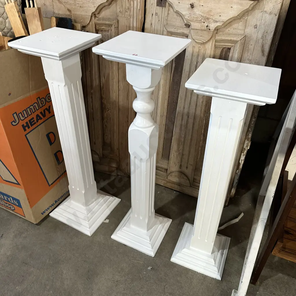 3 wooden plinths Image 1++