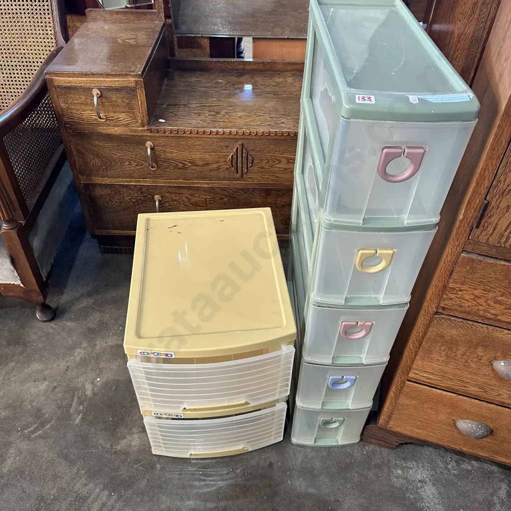 plastic file drawers x 2 Image 1++