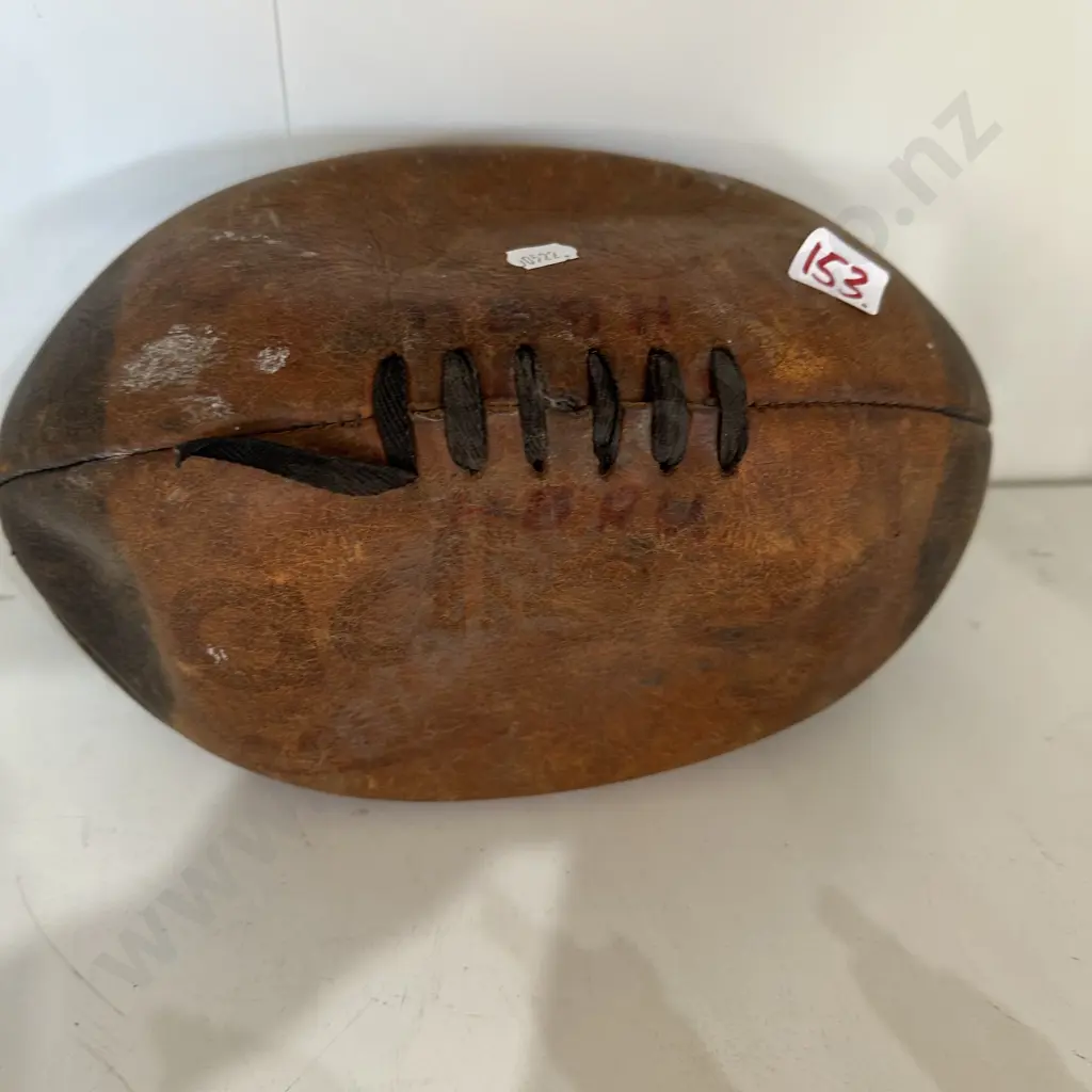 Vintage Leather Rugby ball Image 1++
