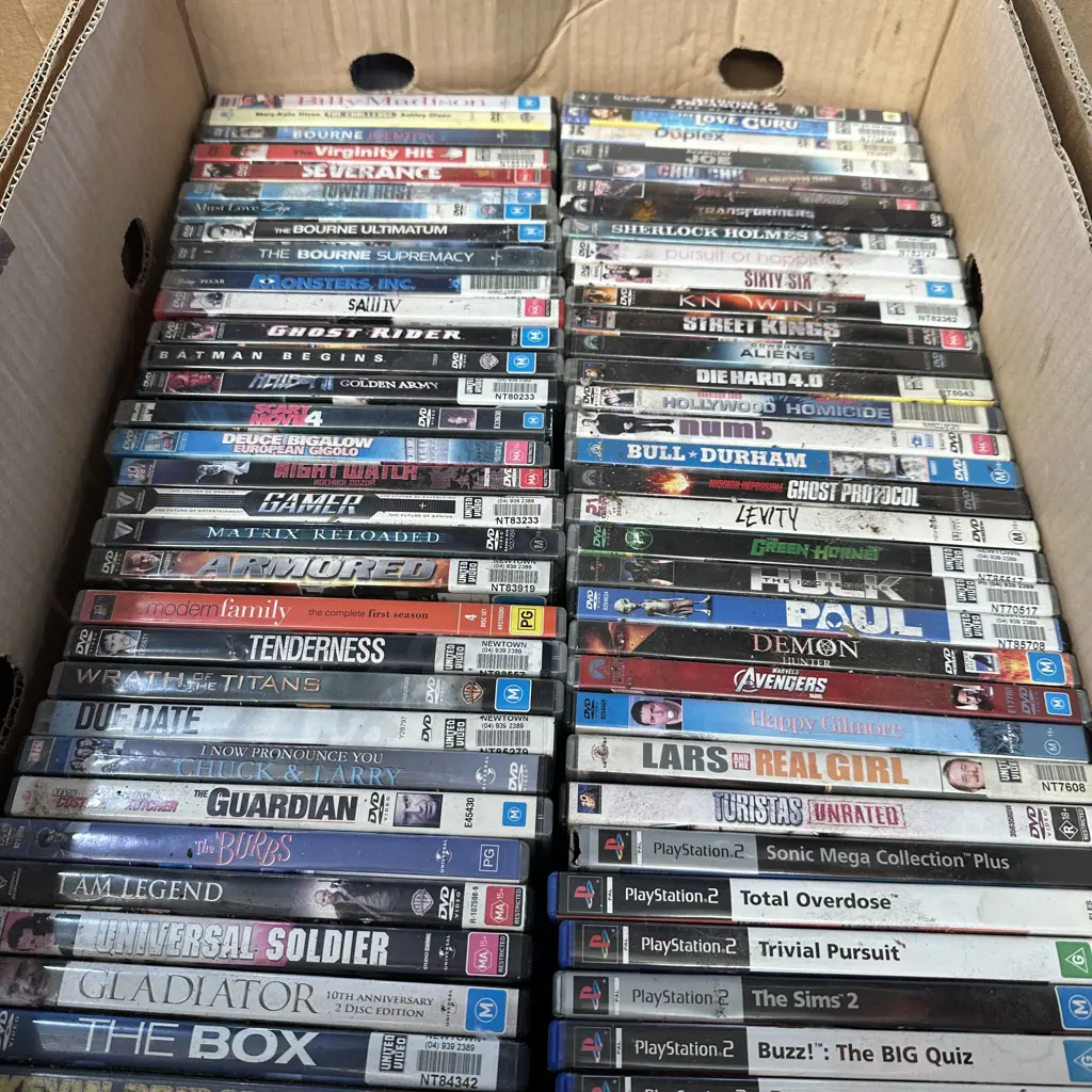 DVD movies and PS2 games Image 1++