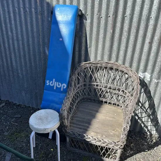 bench press, stool, chair