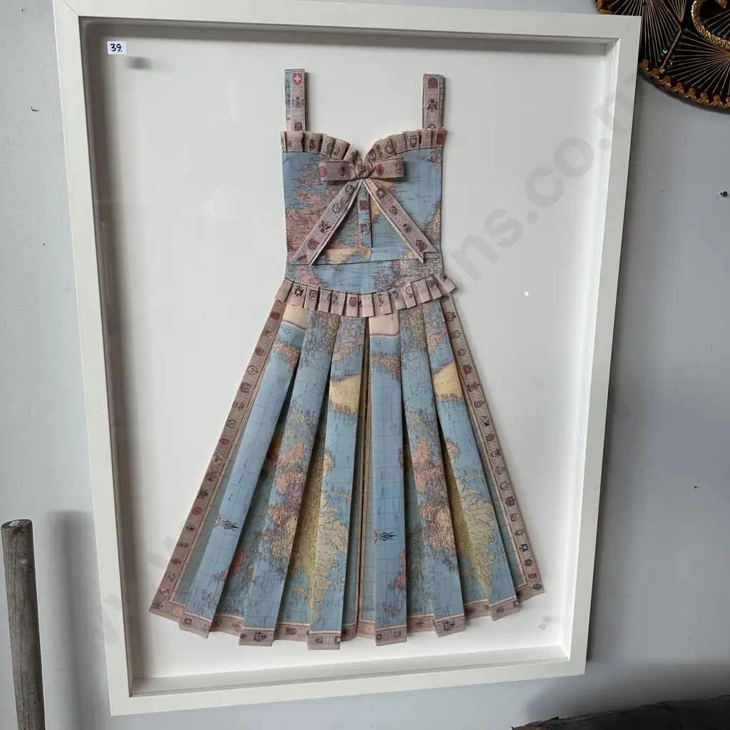 framed map art Image 1++