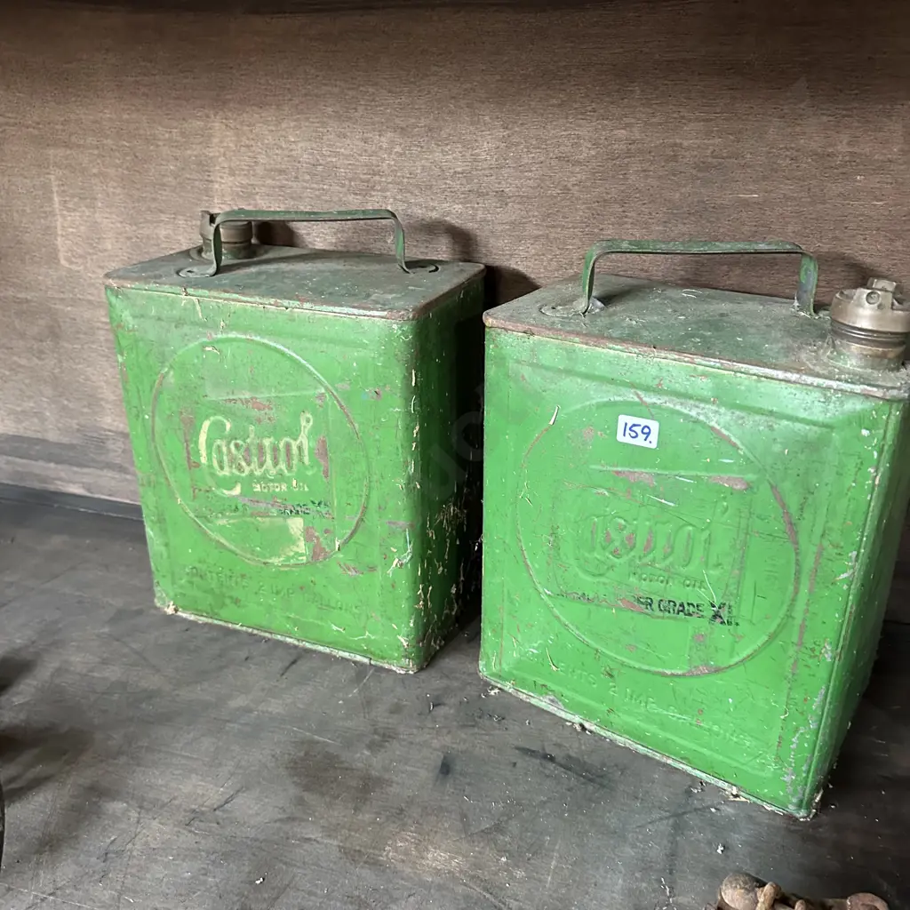 2 vintage petrol cans Image 1++
