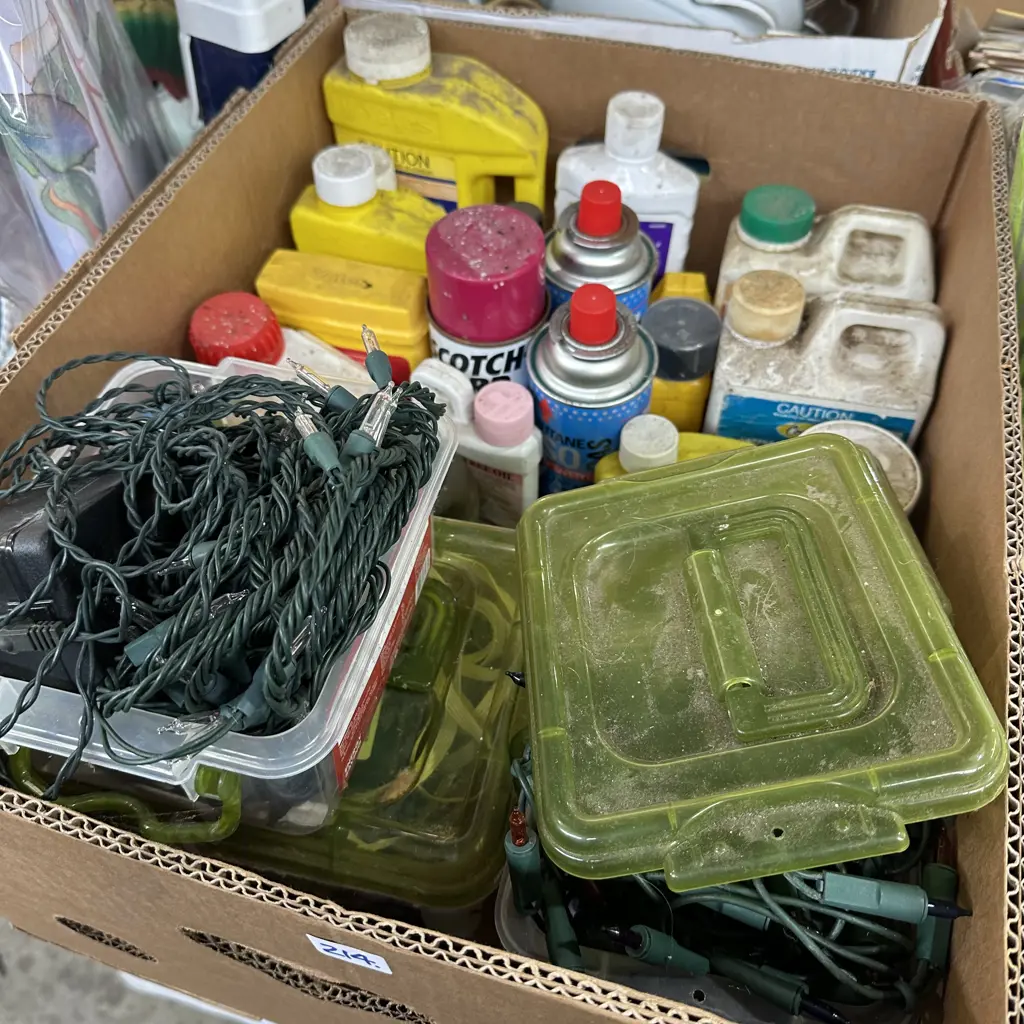Box,gardening and christmas lights Image 1++