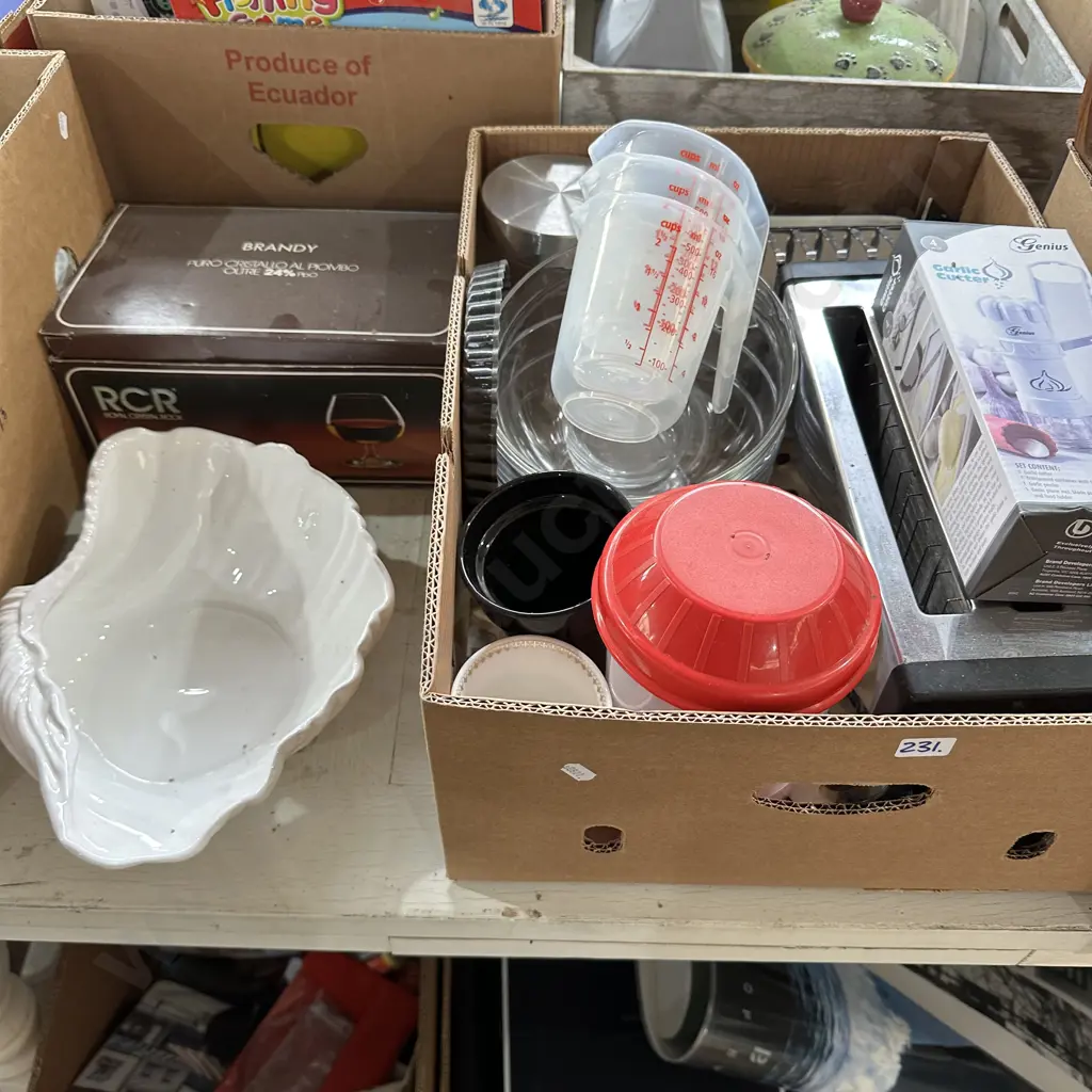 Box assorted,brandy crystal glasses pack etc Image 1++