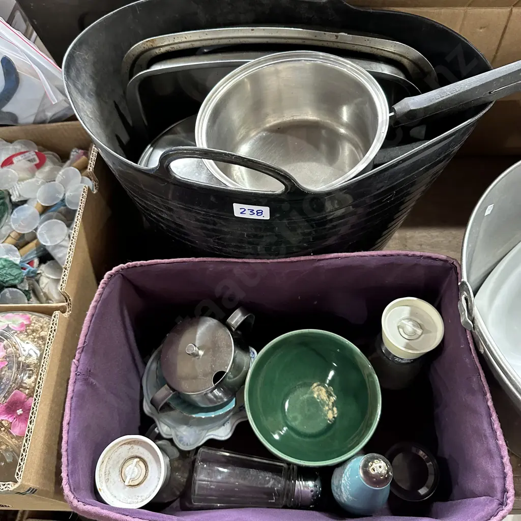Two bins assorted,pots etc Image 1++