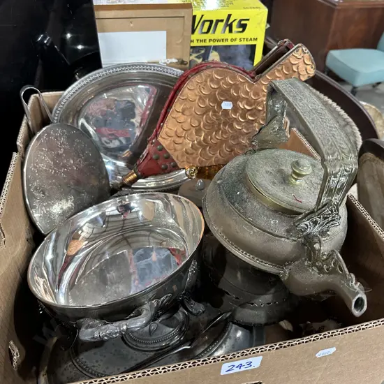 Box silverware,bellows etc