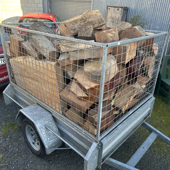 full trailer load of hardwood/native/slabs for wood turning or burning (not the trailer)