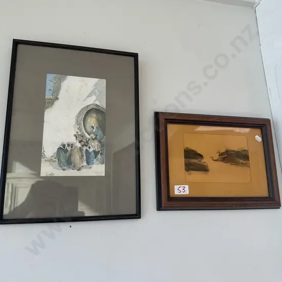 2 small paintings