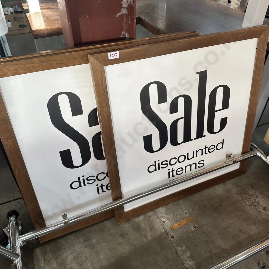 3 x framed sales signs Image 1++