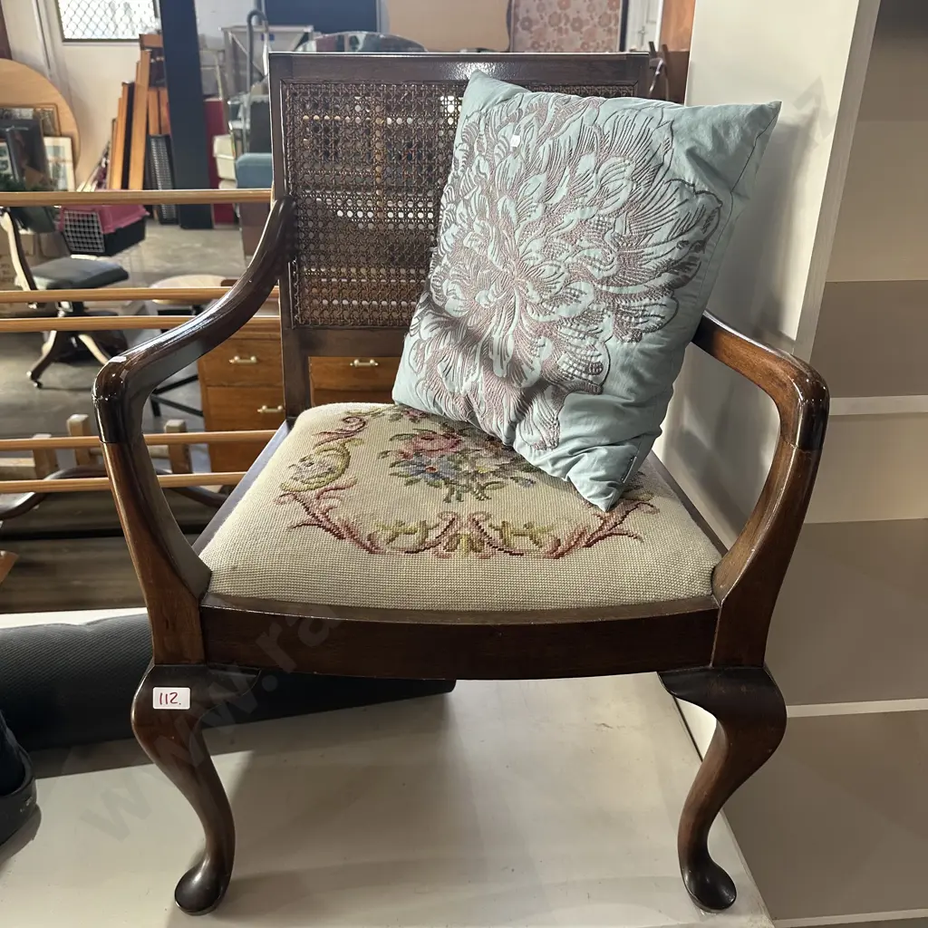 fireside chair and cushion Image 1++