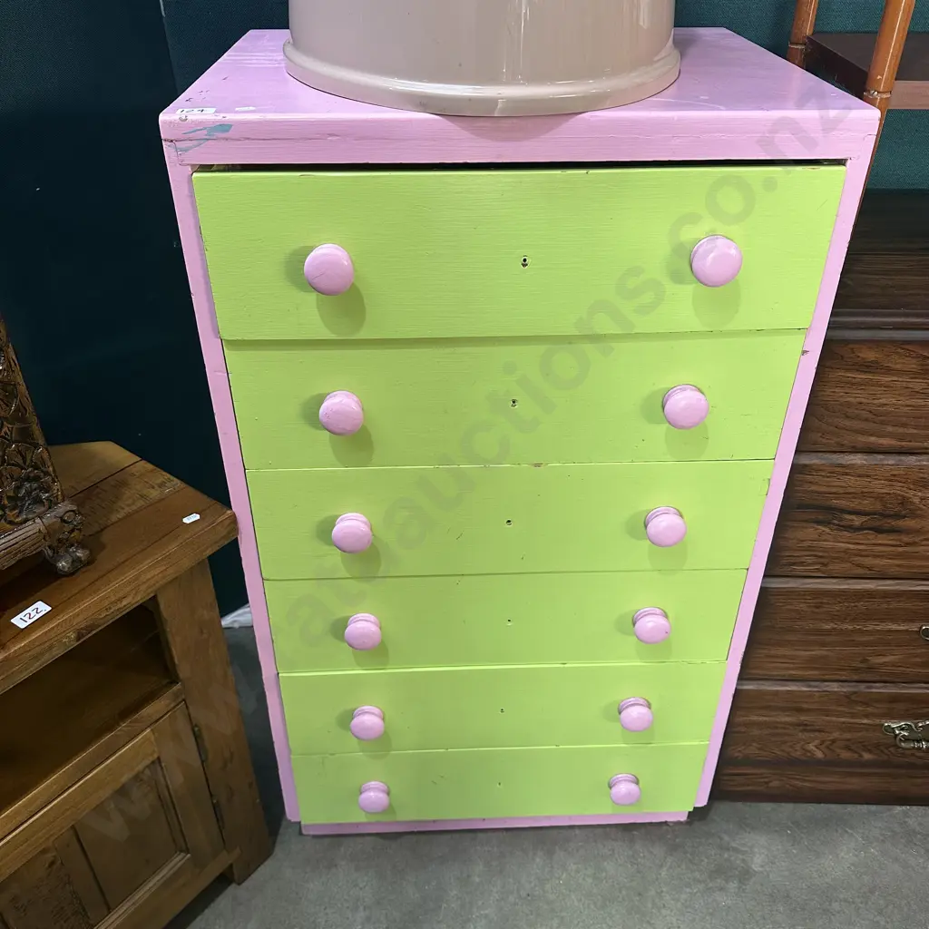 painted pine chest drawers Image 1++
