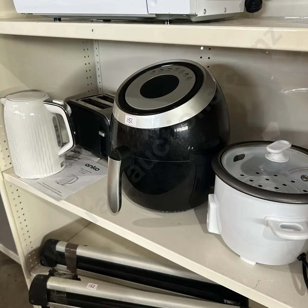 rice cook, kettle, air fry and toaster Image 1++