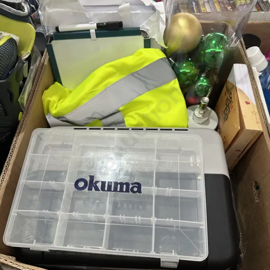 fishing box, printer etc