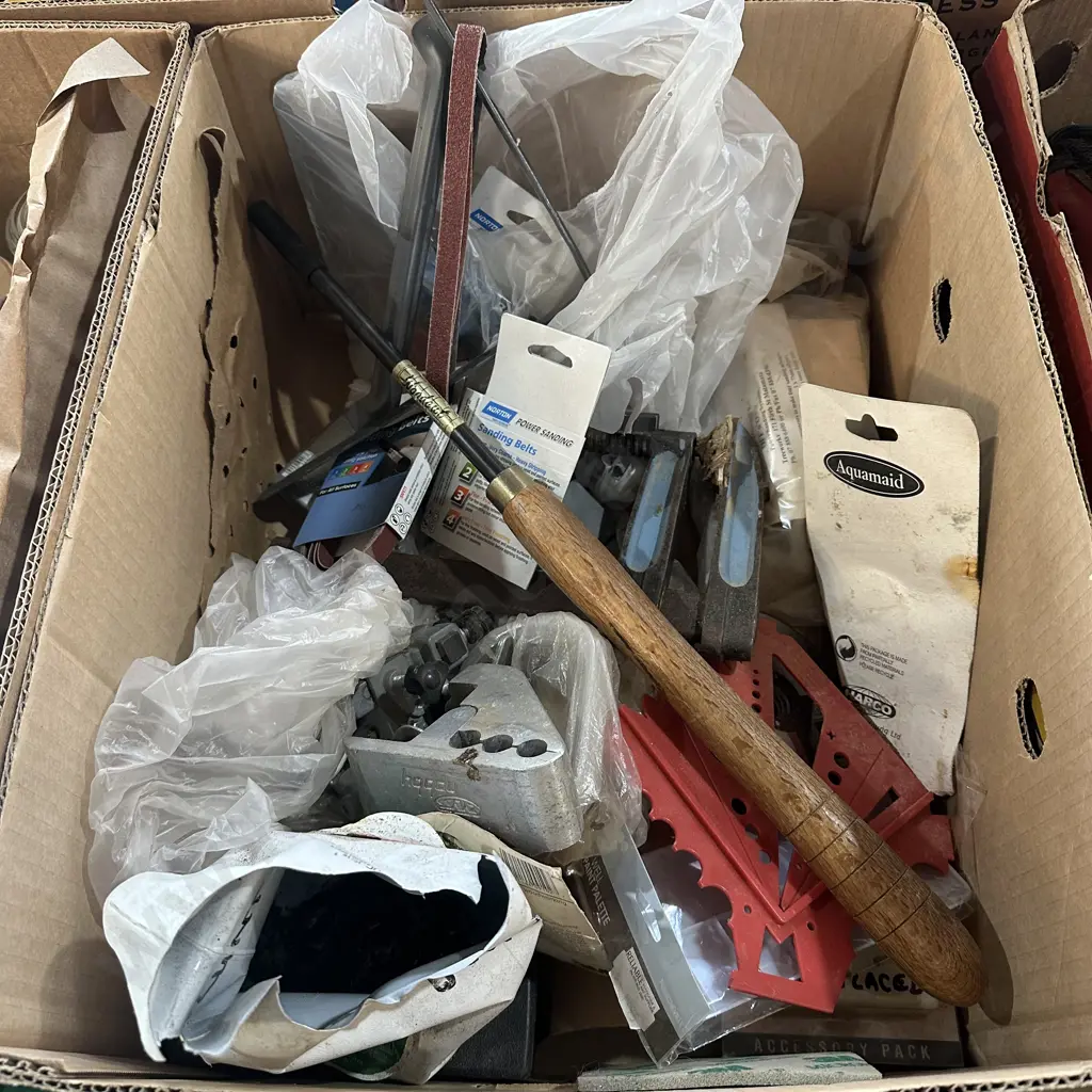 sanding belts, large chisel etc Image 1++