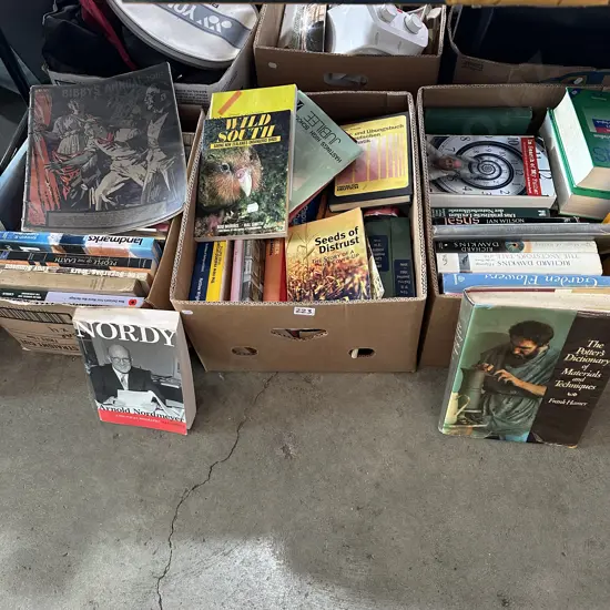 3 boxes books