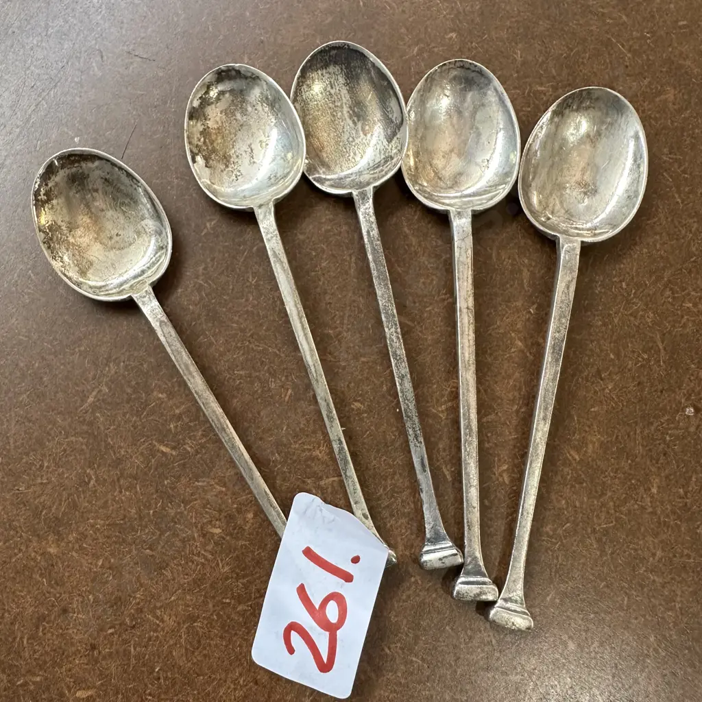 5 x Sterling silver teaspoons 55.7g Image 1++