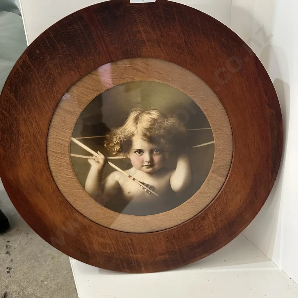 Cupid picture (cracked frame) 43cm Image 1++