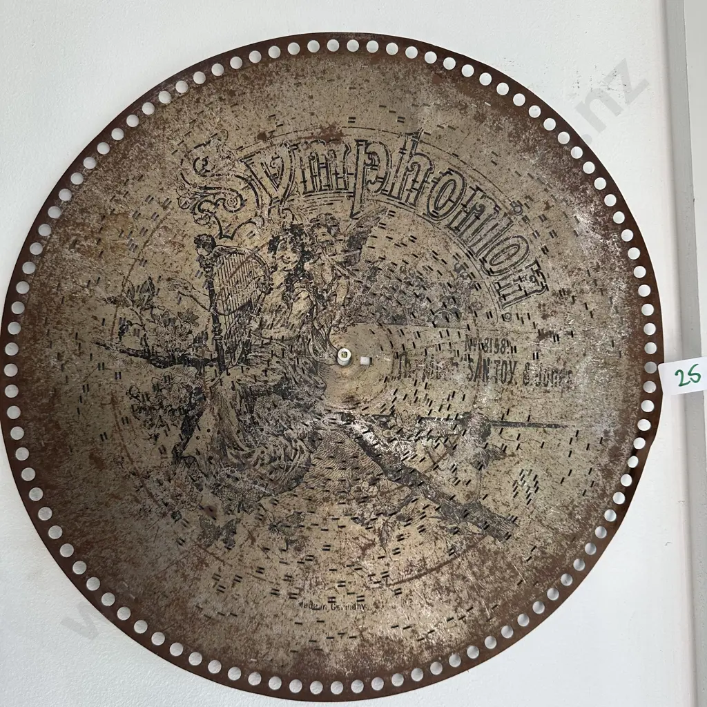 symphonion music box disc plus lamp stand Image 1++