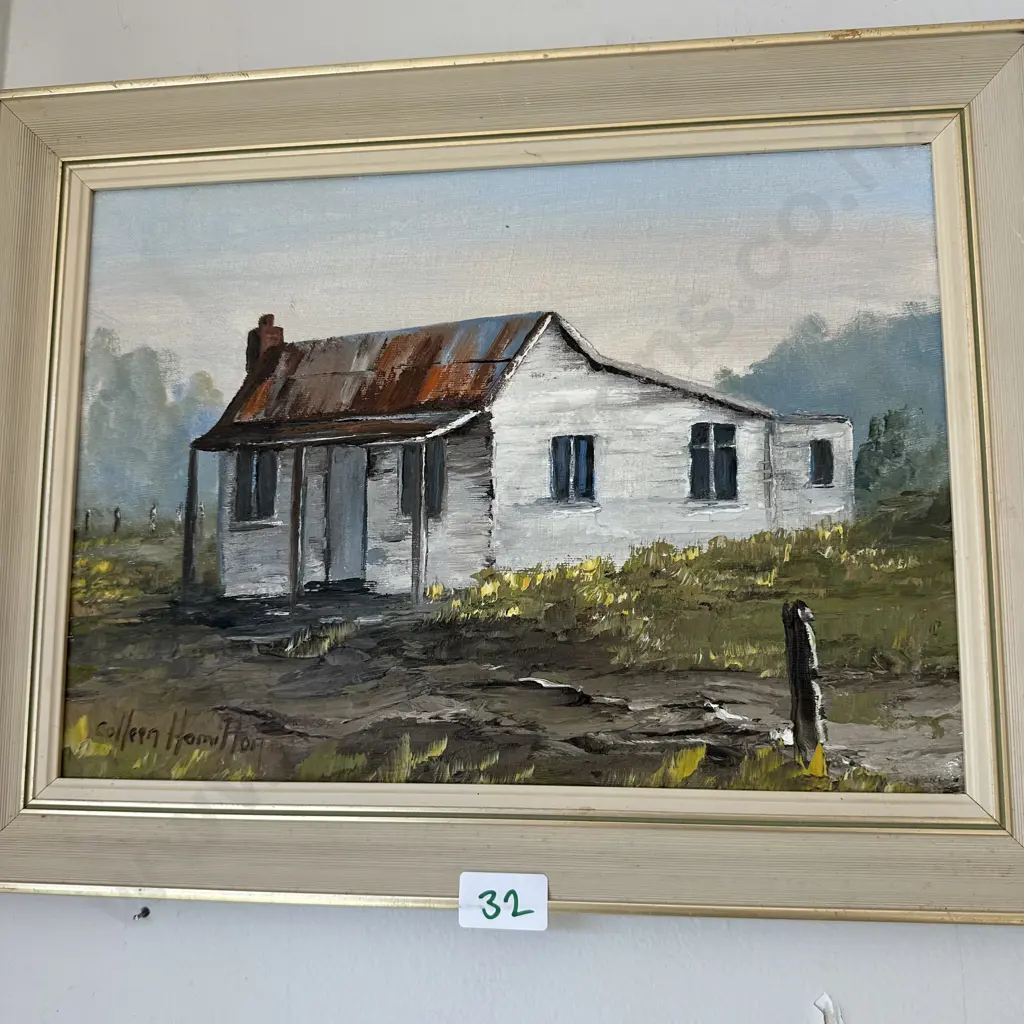 Colleen Hamilton painting, pumpkin cottage Image 1++