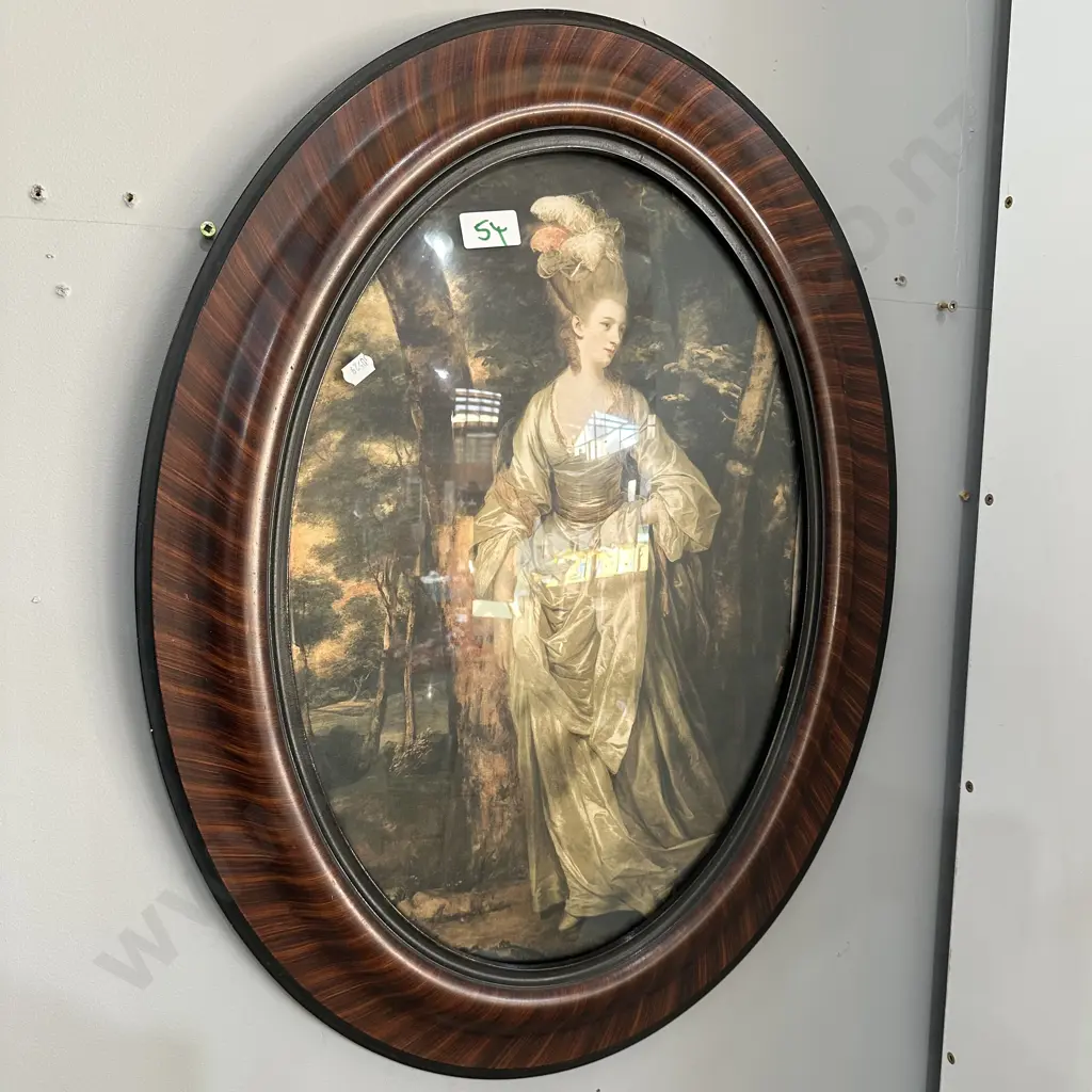 Convex glass & framed picture 63cm Image 1++
