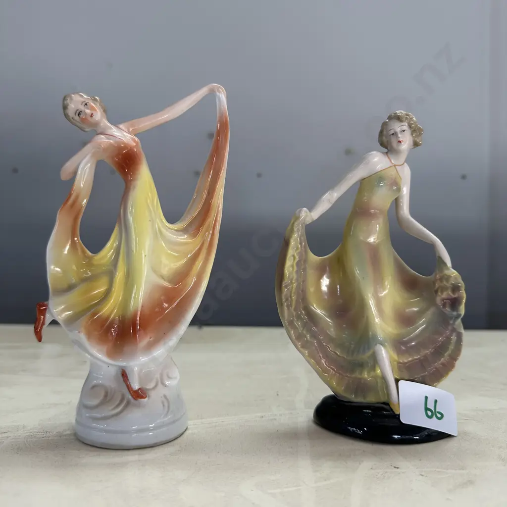 2 Art Deco ladies 16cm Image 1++