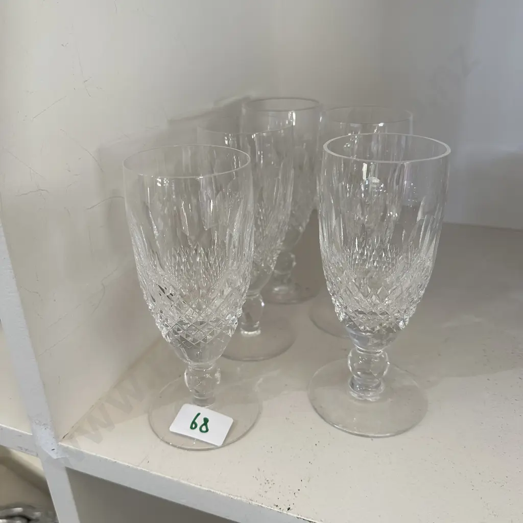 Waterford white wine glasses x 5 Image 1++