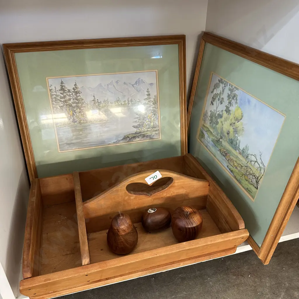 Pr water colours plus wooden ware Image 1++