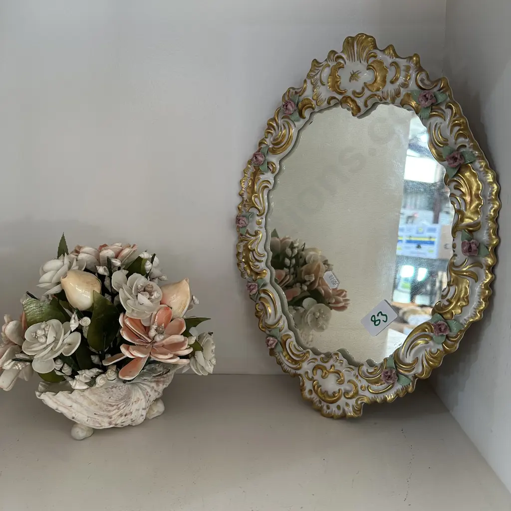 German mirror and shell  arrangement Image 1++