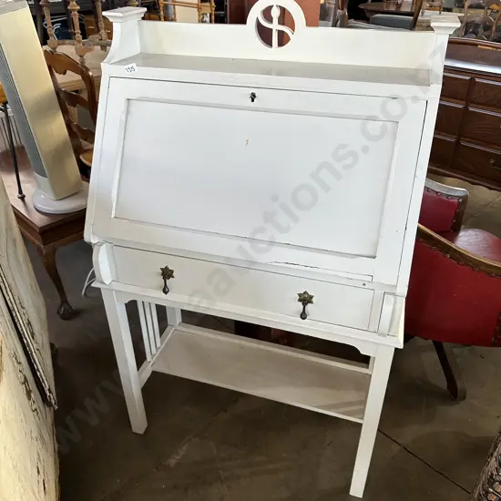 Drop front desk with repair