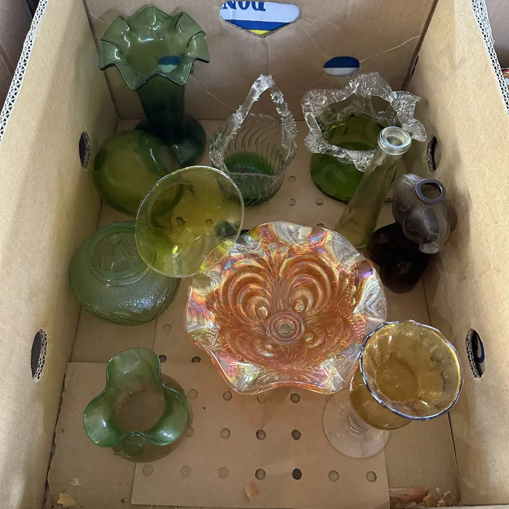 box vintage glassware Image 1++