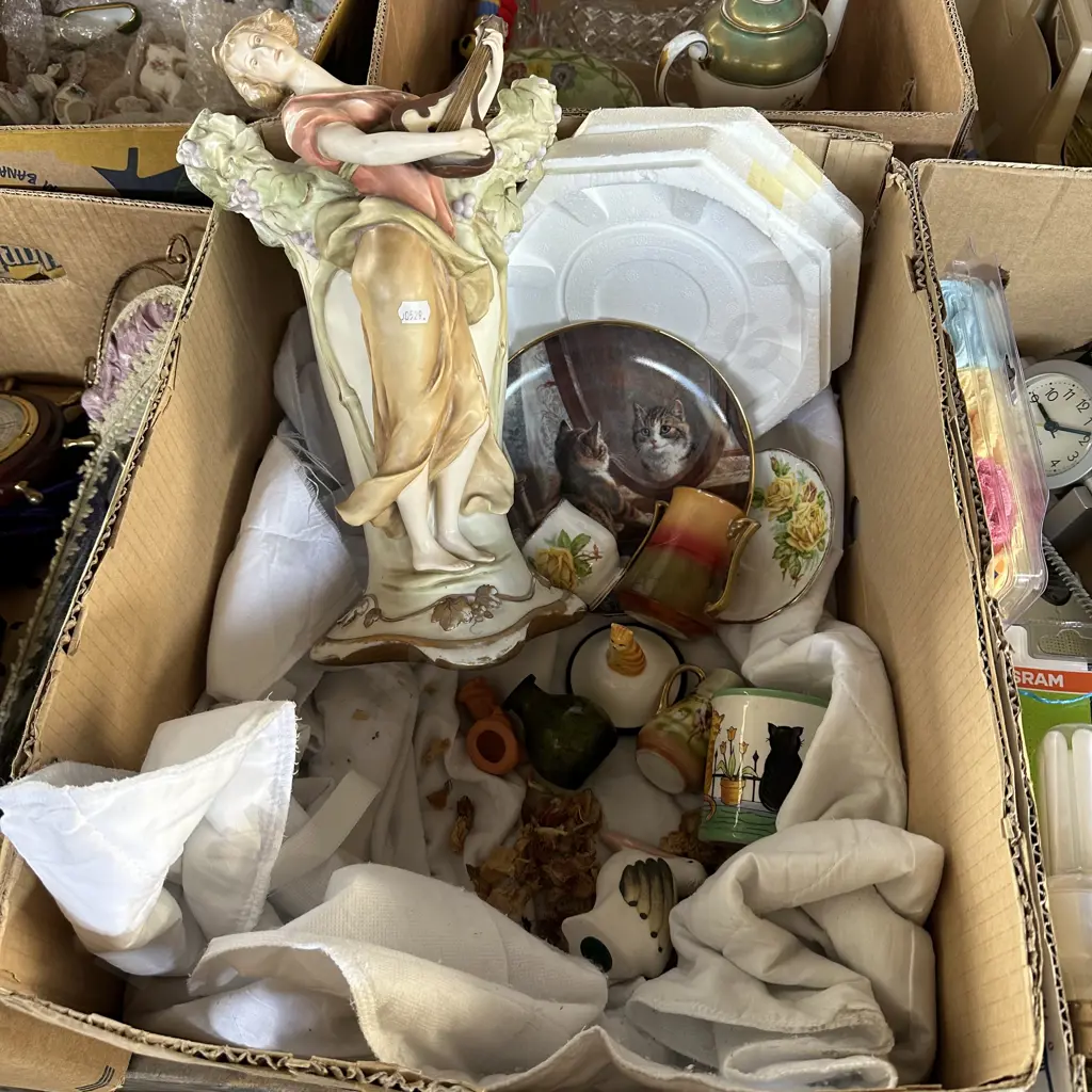 art nouveau vase (repaired) etc Image 1++