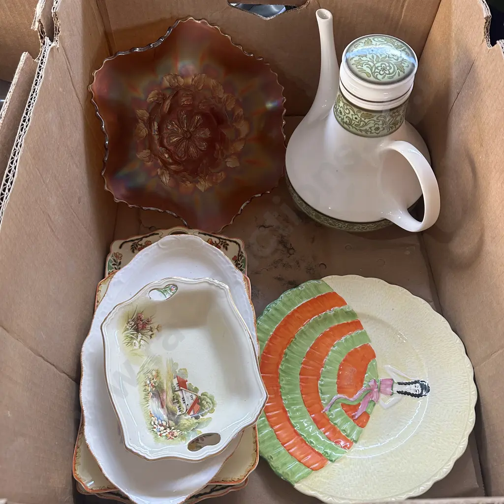 coffee pot , carnival glass etc Image 1++