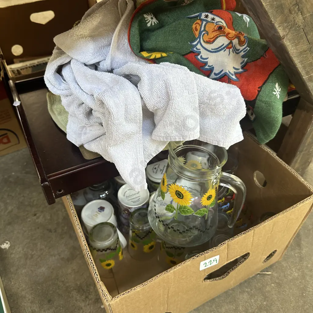 vintage water set, tray, etc Image 1++