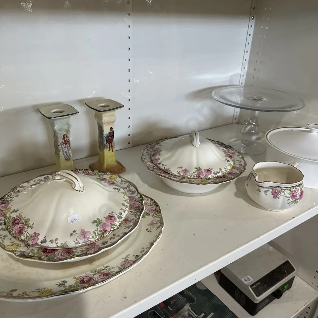 Shelf lot  china,cake stand Image 1++