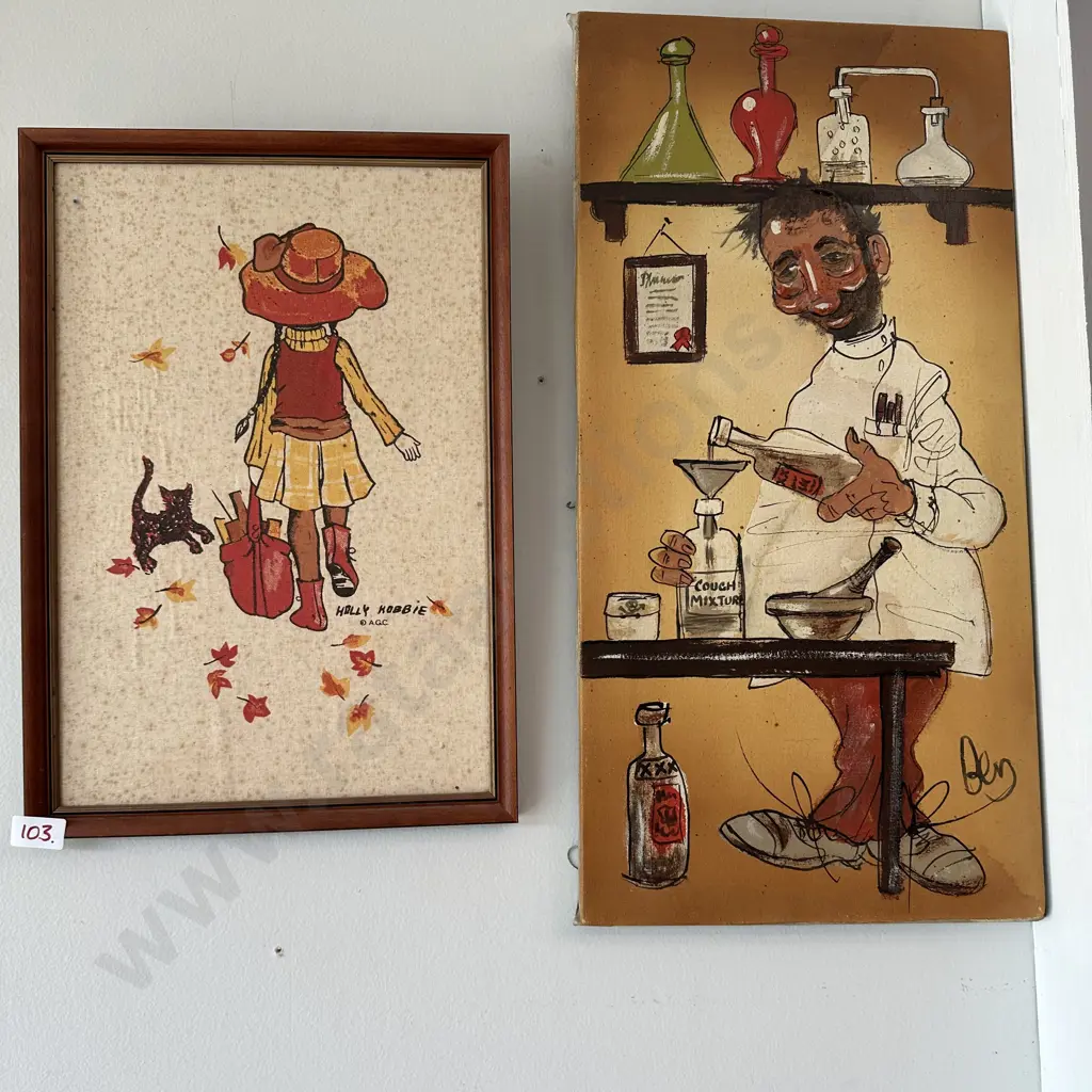 painting and Holly Hobbie Image 1++