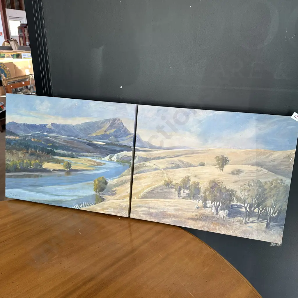 Painting of the Tuki Tuki valley by Brian Sellers Image 1++