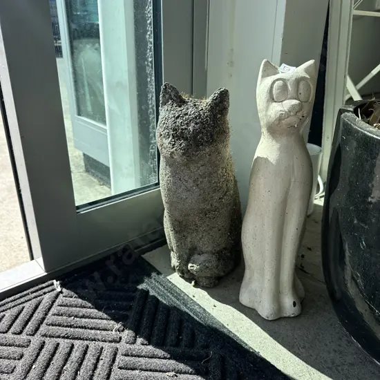 2 garden cats