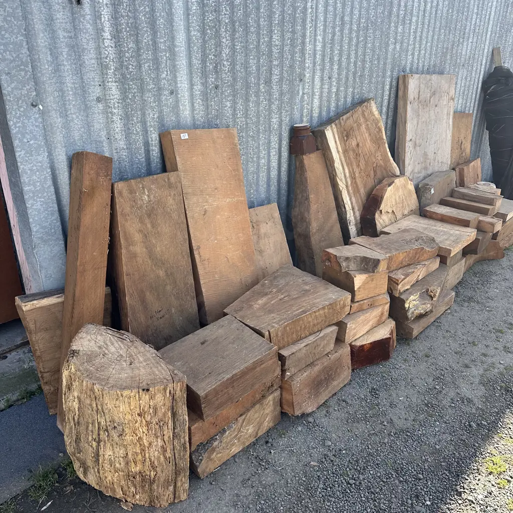Large lot Wood Turners slabs of hardwood & native Image 1++