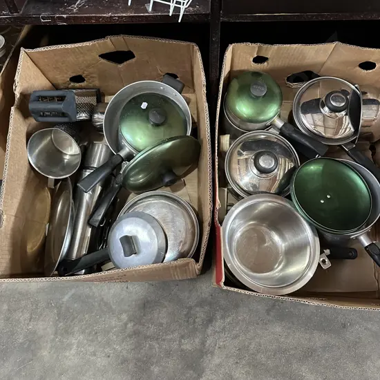 2 box pots etc