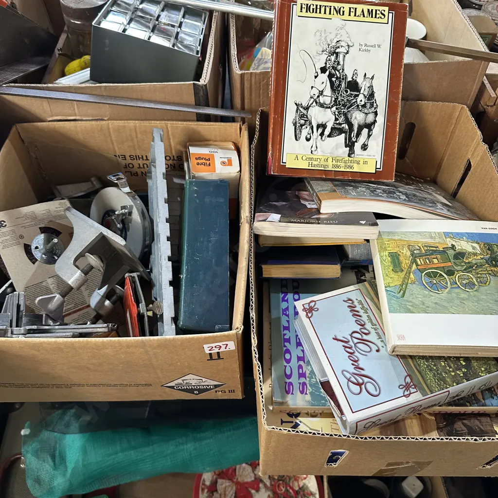 2 box tool attachments and books Image 1++