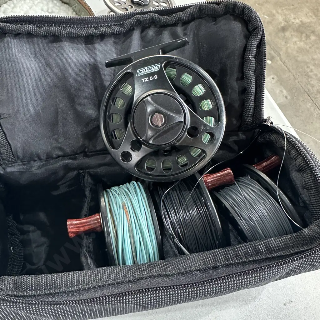 Taimer performance TZ 6-8 reel and 3 extra spools (plus Scierra pouch) Image 1++