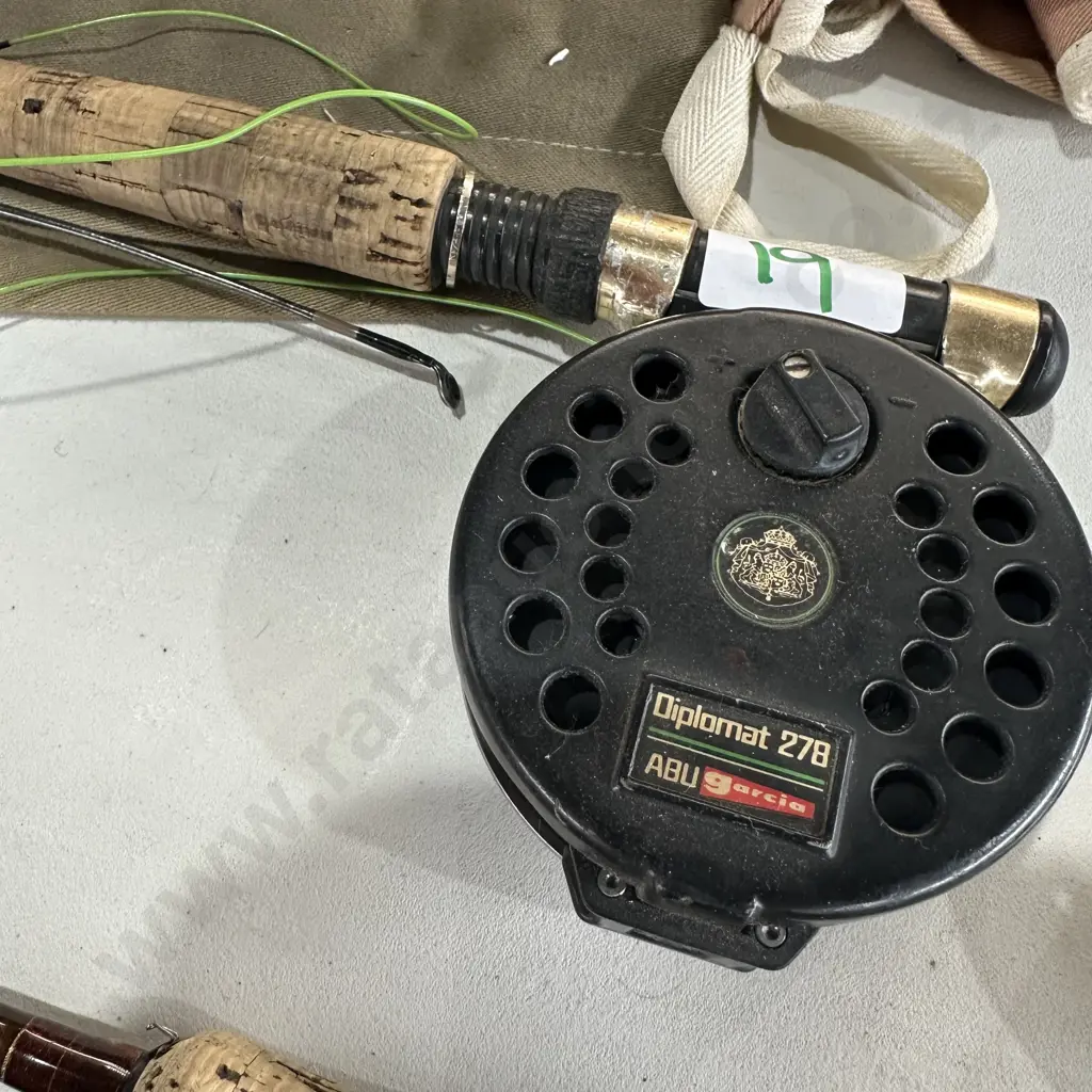 2pc rod with ABU Garcia Diplomat 278 reel Image 1++