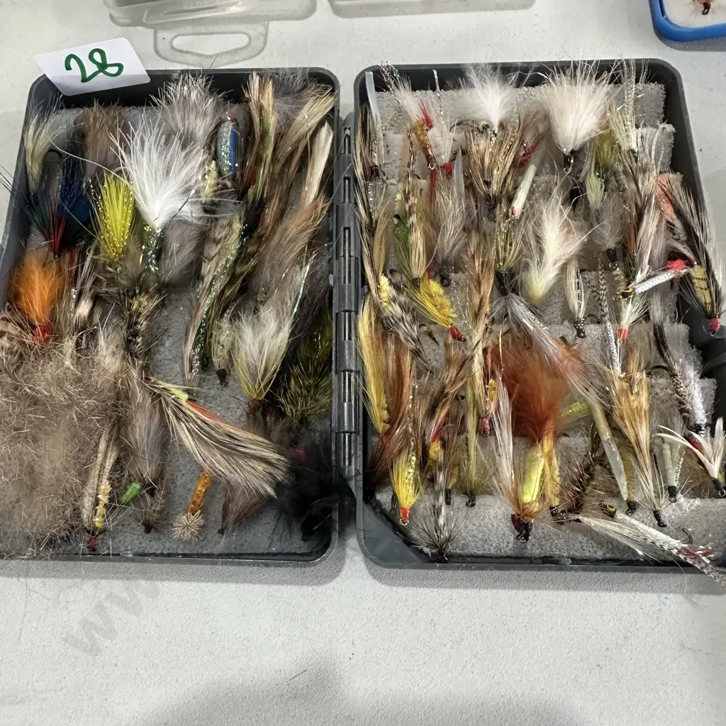Scientific Anglers fly box and contents Image 1++