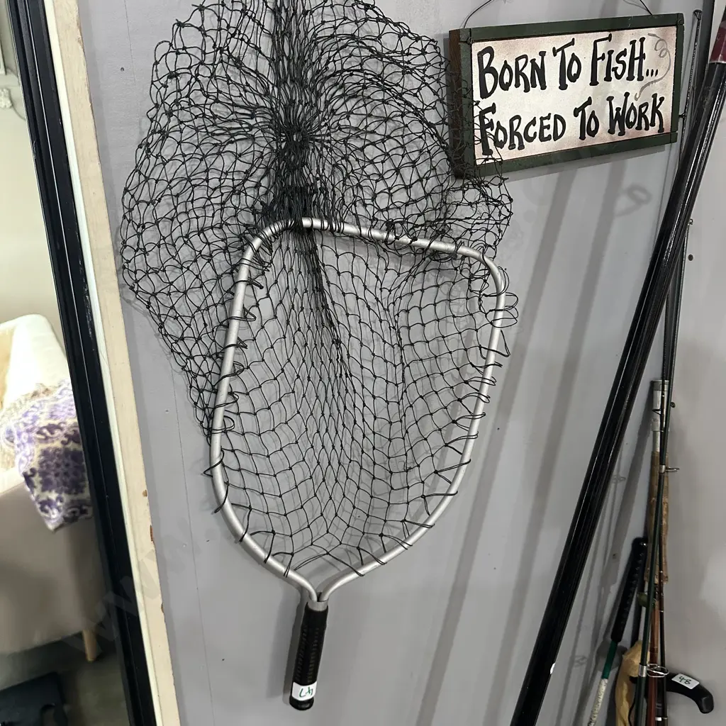 short handle net plus fishing sign Image 1++