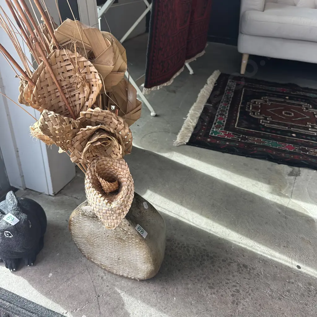 Pottery vase and arrangement Image 1++