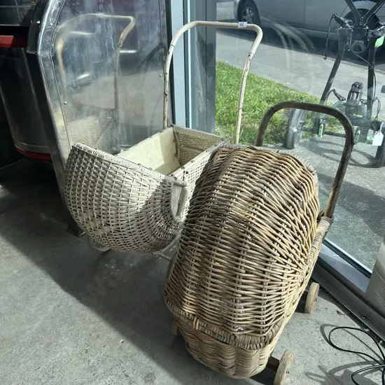 2 vintage prams